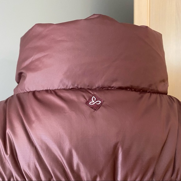 Prana Down Feather Milly Puffer Vest Burgundy/Maroon Size XL - Picture 5 of 16